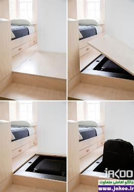 استفاده از فضای زیر پله در آپارتمان های کوچک