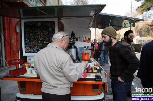 غذای خیابانی در تقاطع خیابان امام خمینی و سی تیر پایتخت