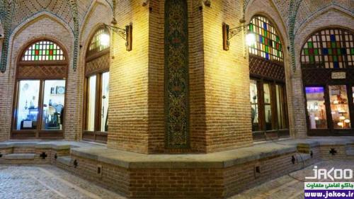 تركیب معماری قدیمی و زیبای بازار قزوین