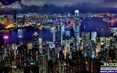 دیدنی ترین نقاط جهان در تاریکی شب، شهر هنگ کنگ
