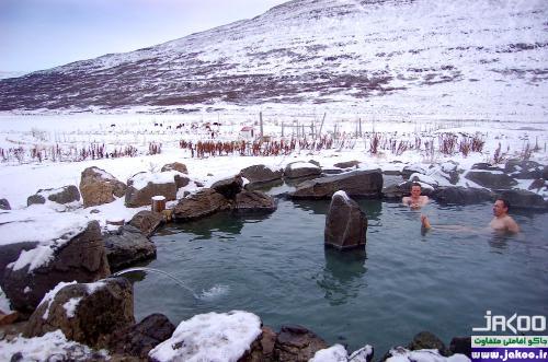 چشمه های آب گرم کشور ایسلند